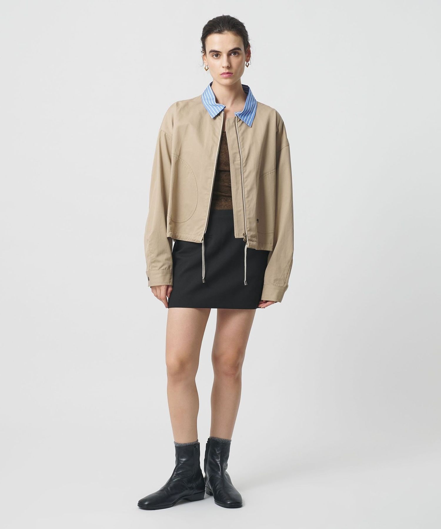 H＞ダブルクロス ミニスカート