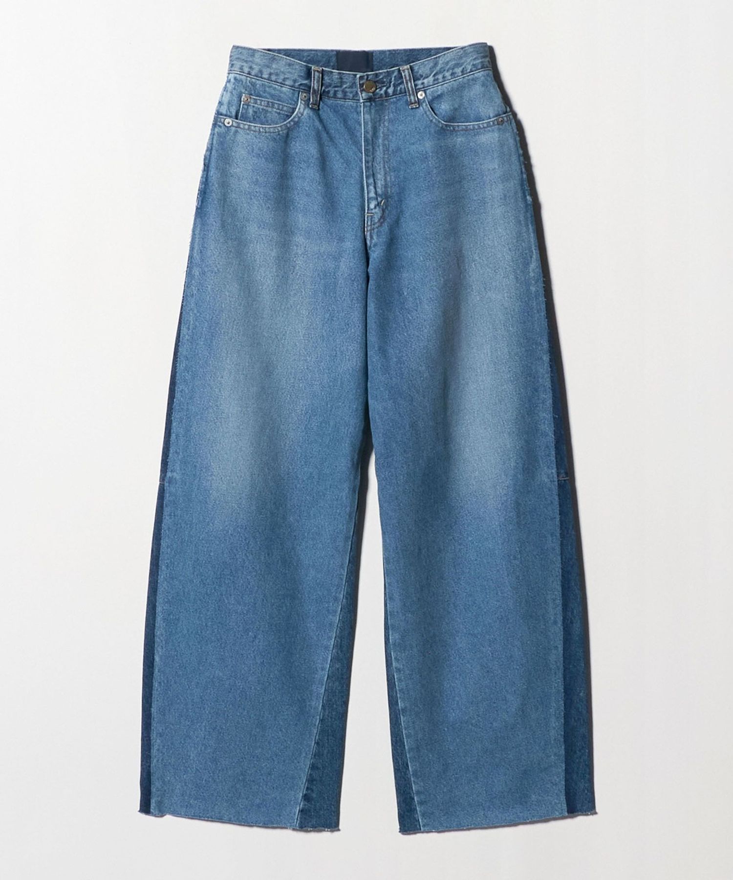 SERGE de bleu＞リメイク2トーン デニムパンツ