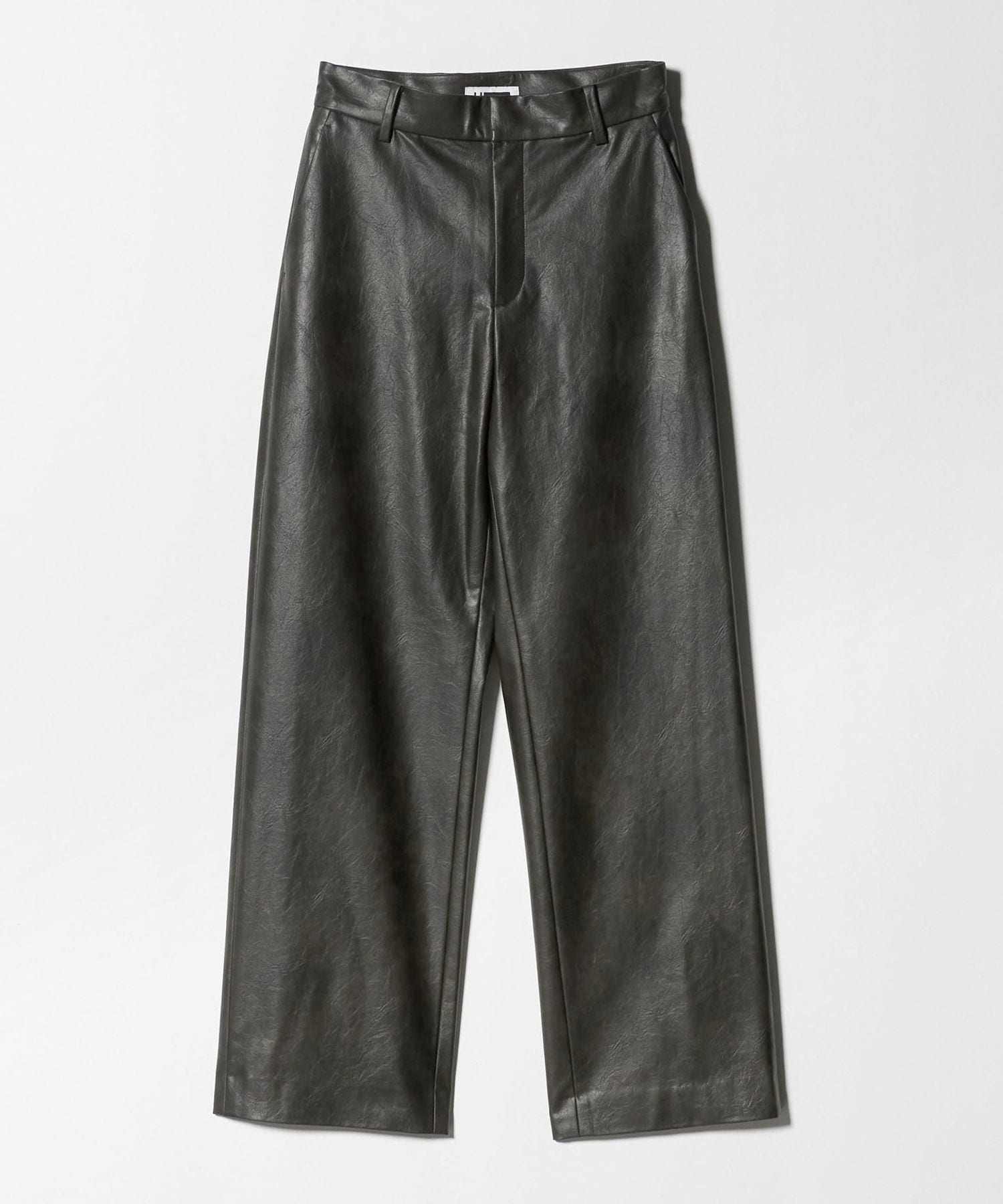 LaVieNX850/NAB 【美品】 H＞ヴィンテージ レザーライク ワイドパンツ