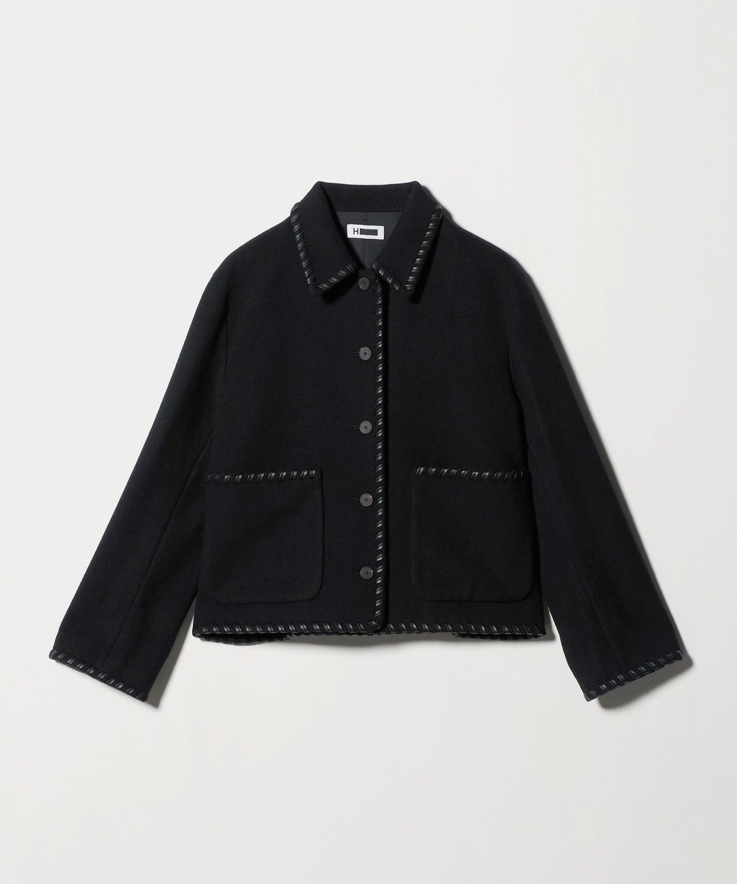 ❗️期間限定SALE❗️ユナイテッド アローズブラックメルトンレザーライクスタジャン BEAUTY&YOUTH UNITED ARROWS｜【WEB限定 WARDROBE SMART