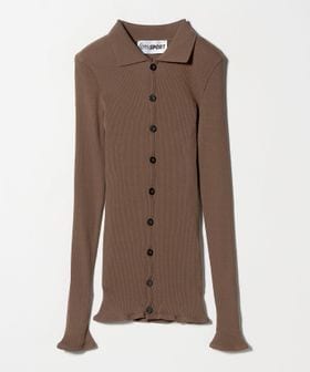 OpéraSPORT/＜OperaSPORT＞LAURA SHIRT CARDIGAN BROWN/カーディガン/カーディガン / ボレロ