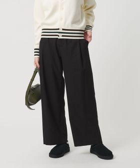 BEAUTY&YOUTH/ストライプ タックワイドパンツ/スラックス