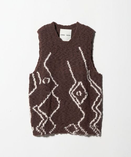 CMMN SWDN/＜CMMN SWDN＞モロッコニットベスト/ベスト