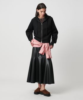 H BEAUTY&YOUTH/＜H＞レザーライク ペプラムスカート/ミモレ / ロング