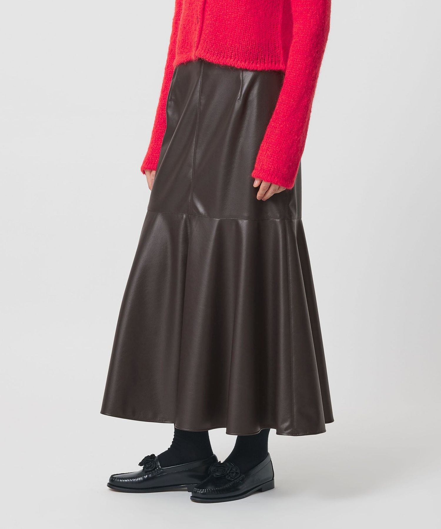 【美品】◆レザレクション◆ ペプラムスカート/ネイビー・Mサイズ 美品】◇レザレクション◇ ペプラムスカート/ネイビー・Mサイズ