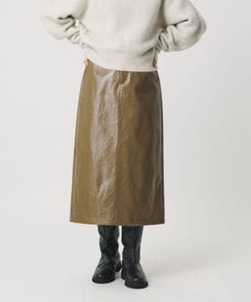 BEAUTY&YOUTH/レザーライク Aラインスカート/ミモレ / ロング