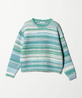 BEAUTY&YOUTH/マルチボーダー ニットプルオーバー/ニット / セーター