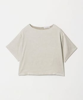 BEAUTY&YOUTH/ポリエステル スエードライク クロップドTシャツ/Tシャツ / カットソー