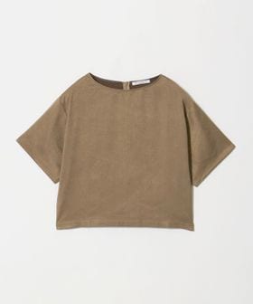 BEAUTY&YOUTH/ポリエステル スエードライク クロップドTシャツ/Tシャツ / カットソー