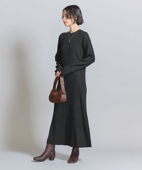 BEAUTY&YOUTH/【WEB限定 Wardrobe DAILY MINIMAL】リブニットフレアワンピース/ワンピース