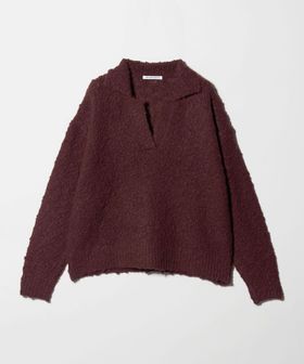 BEAUTY&YOUTH/スラブヤーン スキッパー ニットプルオーバー/ニット / セーター