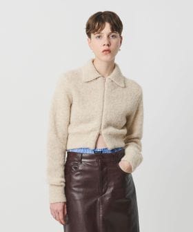 H BEAUTY&YOUTH/＜H＞ウールアルパカ ジップ カーディガン/カーディガン / ボレロ