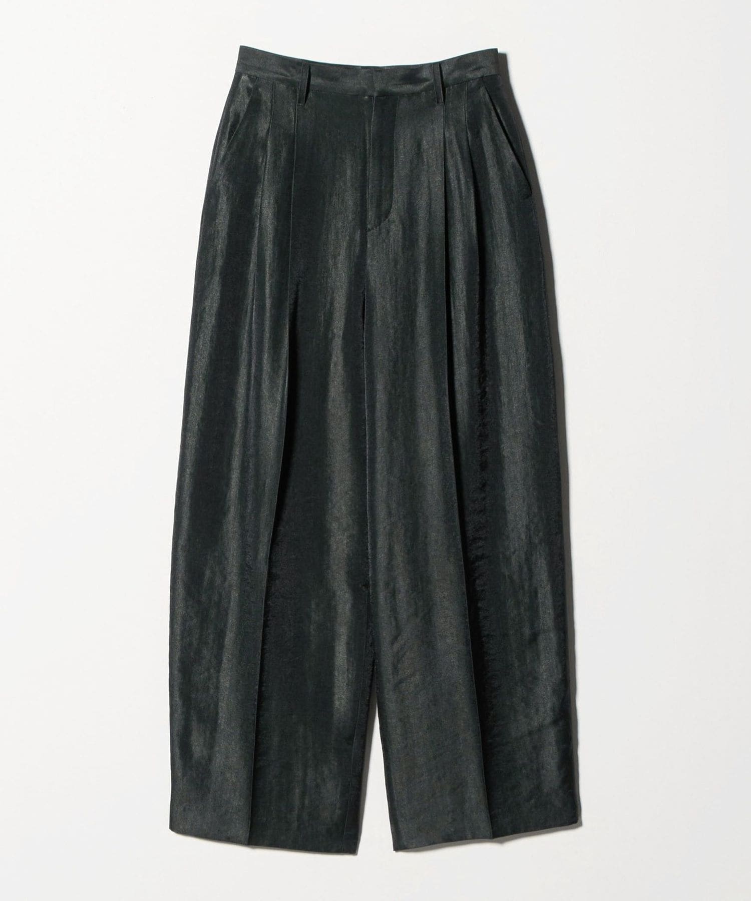 レーヨンブレンド タックカーブ パンツ