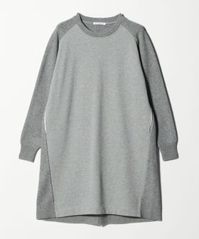 BEAUTY&YOUTH/【WEB限定】スウェット×ニット コンビワンピース ウォッシャブル/ワンピース