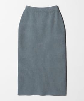 BEAUTY&YOUTH/【WEB限定 Wardrobe DAILY MINIMAL】ポリエステルコットン リブニットタイトスカート ウォッシャブル/ミモレ / ロング