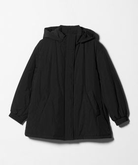 BEAUTY&YOUTH/ナイロン パフ フードブルゾン/中綿 / キルティングジャケット