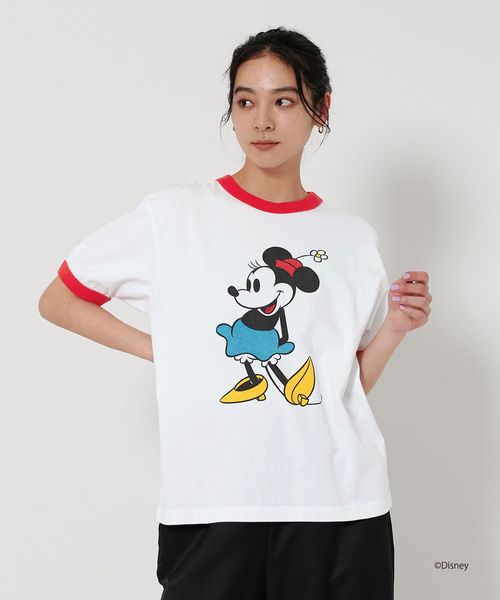 TOWNCRAFT/【別注】＜TOWNCRAFT＞Disney リンガープリント Tシャツ/Tシャツ / カットソー