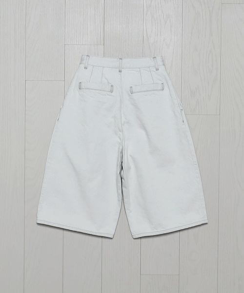 新品⭐︎ MACHATT⭐︎タックハーフデニム⭐︎38 MACHATT マチャット ウエストタックデニム ブルー 36 - メルカリ
