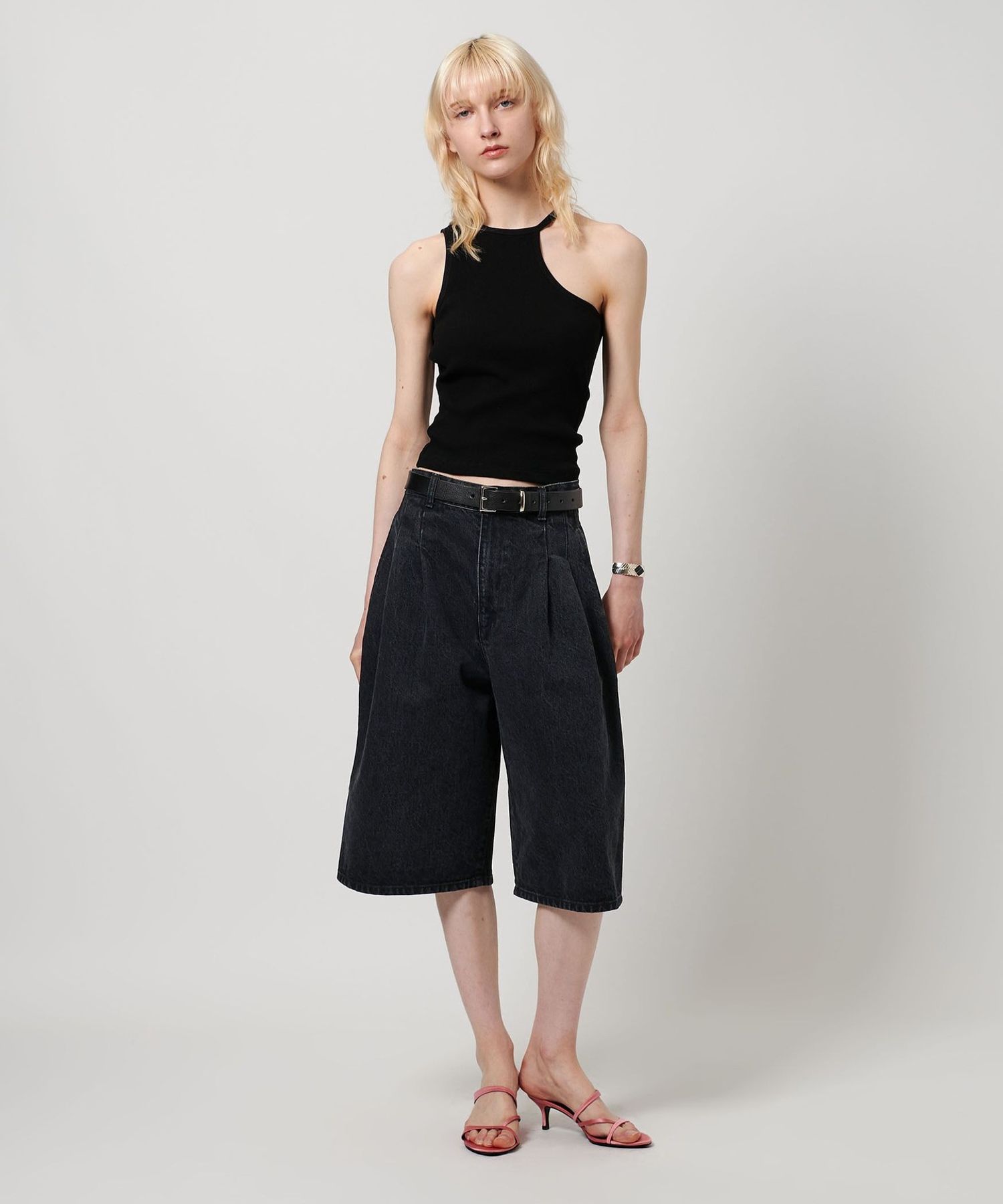 H BEAUTY&YOUTH デニムタックハーフパンツ H BEAUTY&YOUTH UNITED ARROWS（エイチビューティーアンドユース