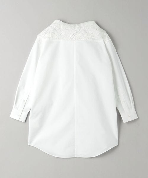 【ほぼ未使用】TOGA PULLA 総レースシャツ ブラウス ホワイト 36 TOGA PULLA＞レース ボートネック シャツ