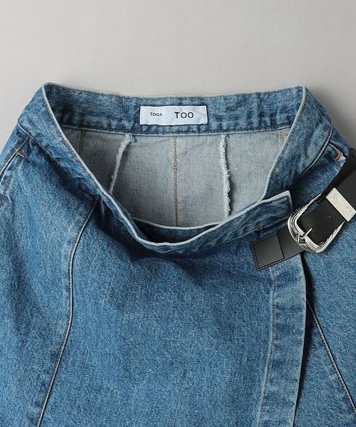 TOGA デニムスカート Ray BEAMS（レイ ビームス）TOGA TOO / DENIM WRAP SKIRT