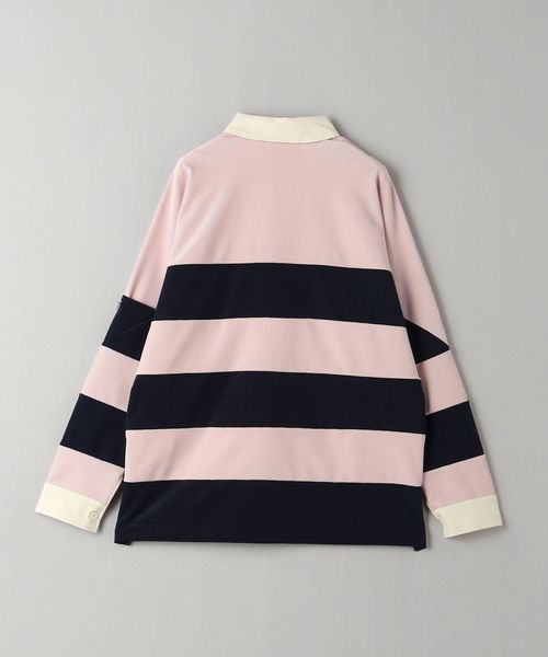 TOGA TOO＞コードピケジャージー ボーダーポロシャツ