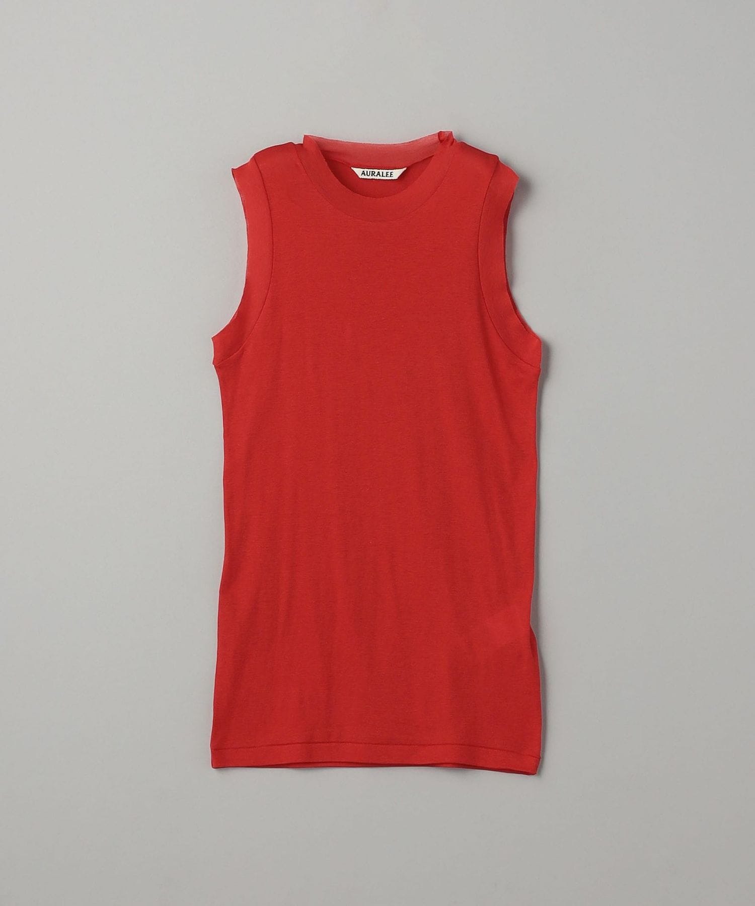 AURALEE＞ガーゼシアーリブ タンクトップ