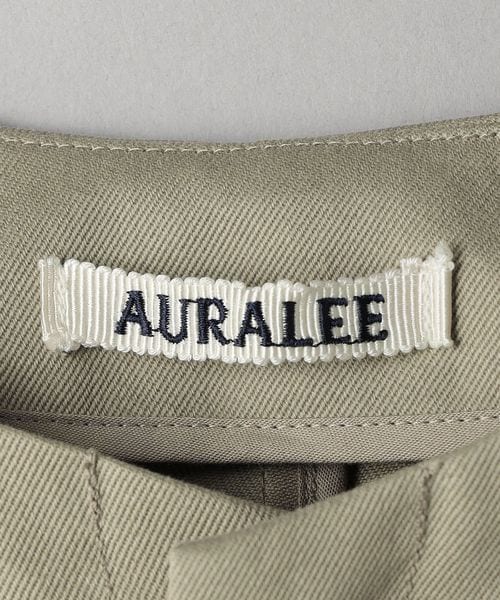 AURALEE＞ウォッシュドチノ ハーフコート
