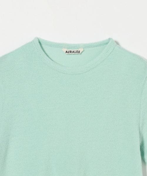ウォッシャブル ウール パイル Tシャツ　オーラリー　カーキ AURALEE＞ウール パイル Tシャツ