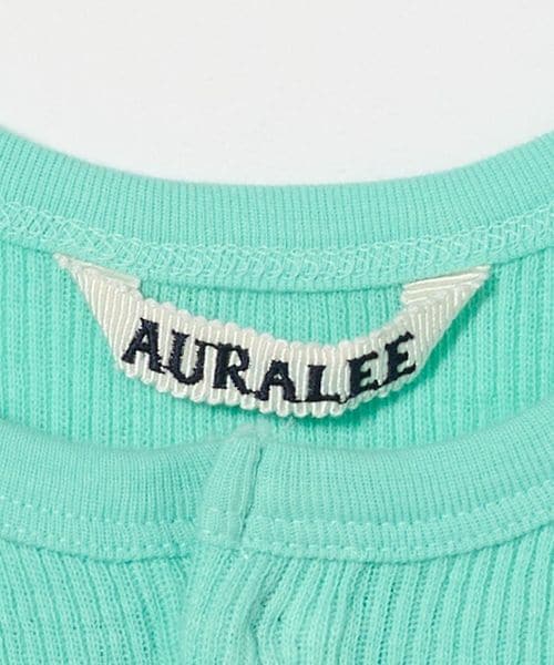 【超美品】AURALEE／コットンリブトップス AURALEE＞コットン ソフト リブタンクトップ