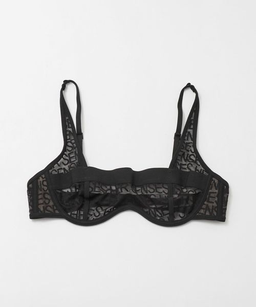 HER SENSES/＜HER SENSES＞LOGO MESH UNDERWIRE BANDEAU/ブラ/アンダーウェア（トップス）
