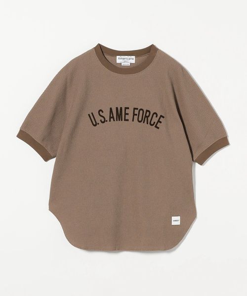 ＜Americana＞ワッフル ショートスリーブ Tシャツ Americana＞ワッフル ショートスリーブ Tシャツ Americana