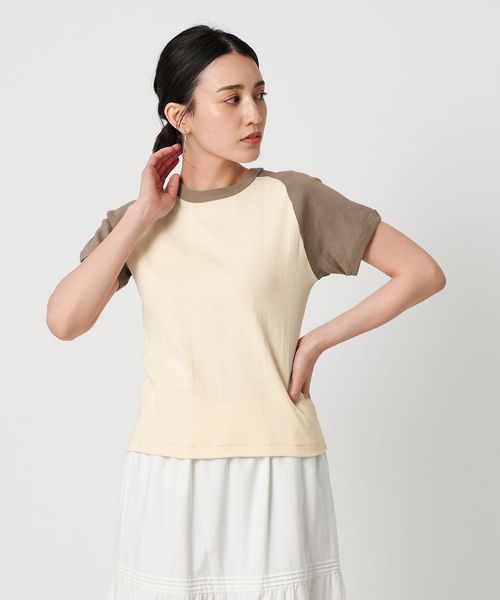 Robert P. Miller/【別注】＜Robert P. Miller＞リブ ラグラン Tシャツ/Tシャツ / カットソー