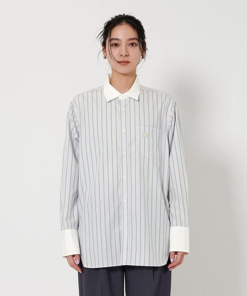 【 EDITION 】コットンナイロン メッシュクレリックシャツ COMME des GARCONS SHIRT（コムデギャルソンシャツ）FOREVER