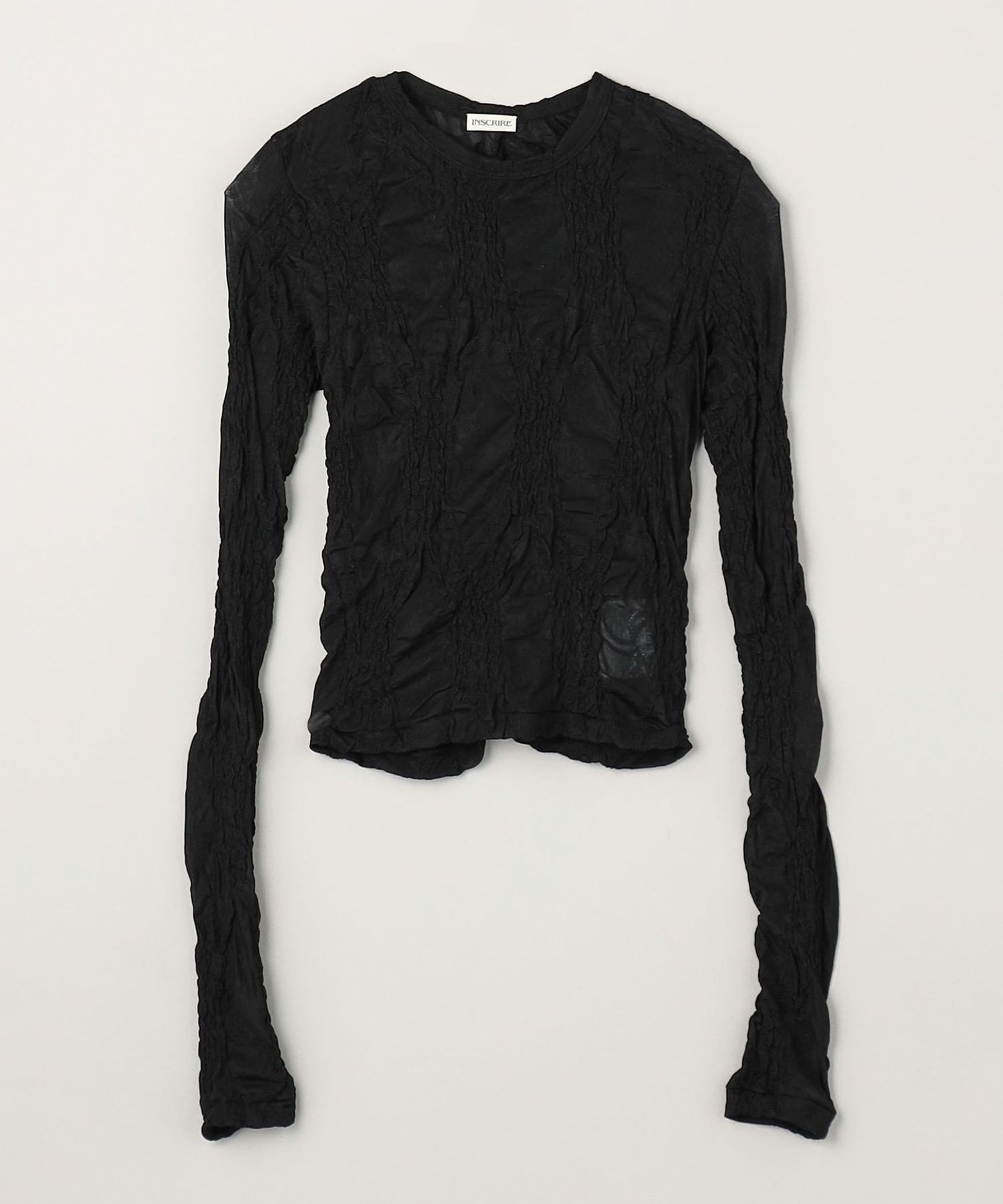 INSCRIRE レース長袖Tシャツ INSCRIRE＞レース ロングスリーブ Tシャツ