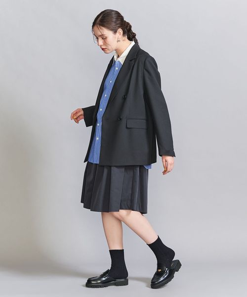 【新品S完売】BEAUTY&YOUTH UNITED ARROWSミドルコート ウールブレンド ノーカラーミドルコート