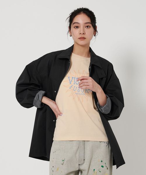 BEAUTY＆YOUTH ユナイテッドアローズ コットンツイルラップコート WEB限定】ツイル ジップコート ―撥水加工―