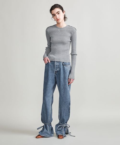 ＜H＞TC リブロングスリーブニットプルオーバー H BEAUTY&YOUTH UNITED ARROWS（エイチビューティーアンドユース