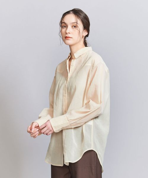BEAUTY&YOUTH/コットンシアー ウエスタンシャツ/シャツ / ブラウス