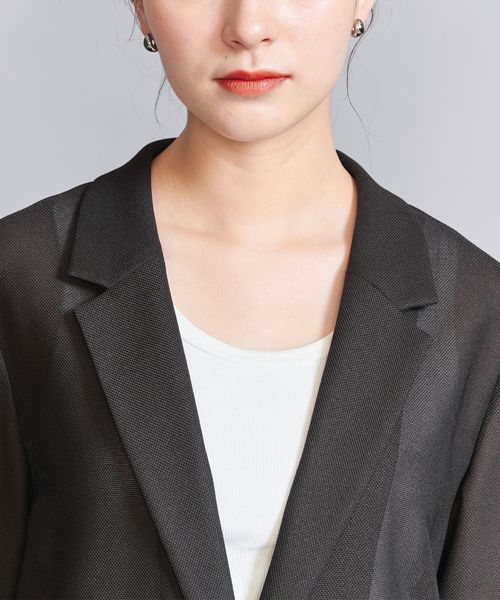 WEB限定】メッシュ ハーフスリーブジャケット ―ウォッシャブル―