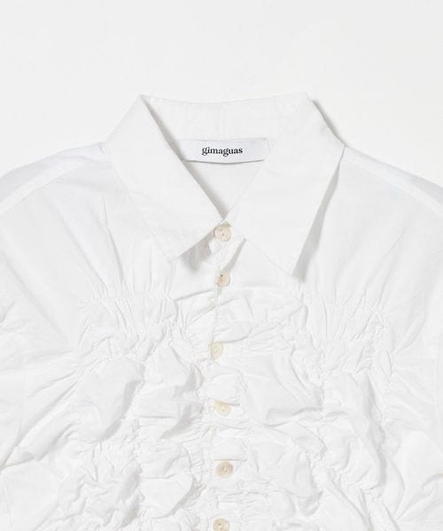 gimaguas ブラウスRon Shirt ホワイト 半袖 GIMAGUAS - WHITE RON SHIRT – LE LABO STORE