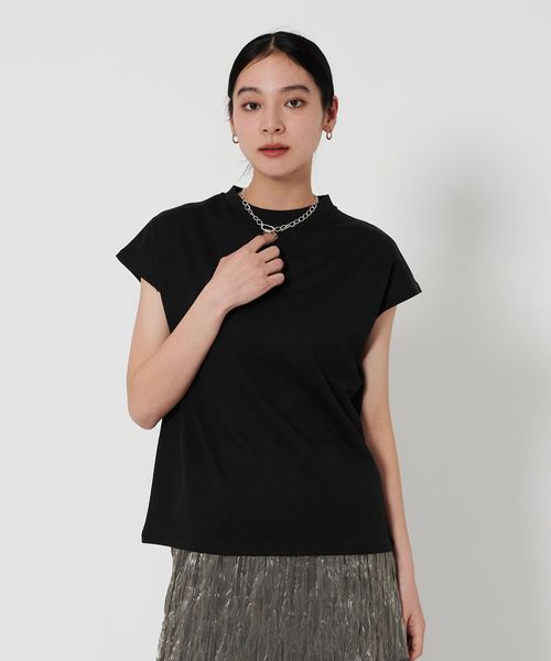 BEAUTY&YOUTH/クルーネック フレンチスリーブ カットソー/Tシャツ / カットソー