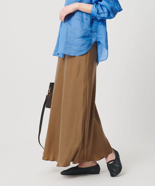 BEAUTY&YOUTH/フィブリルキュプラ マーメイドスカート/ミモレ / ロング