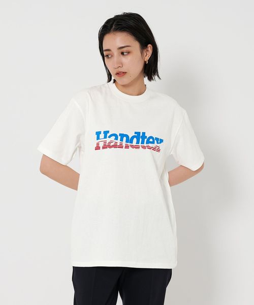 HANDTEX/【別注】＜HANDTEX＞プリント Tシャツ/Tシャツ / カットソー