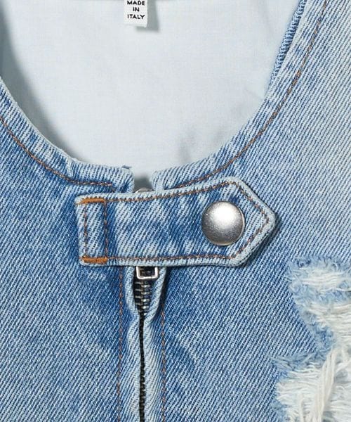 『MM6』エムエムシックス (40) カットオフ デニムベスト MM6 Maison Margiela＞デニム ベスト