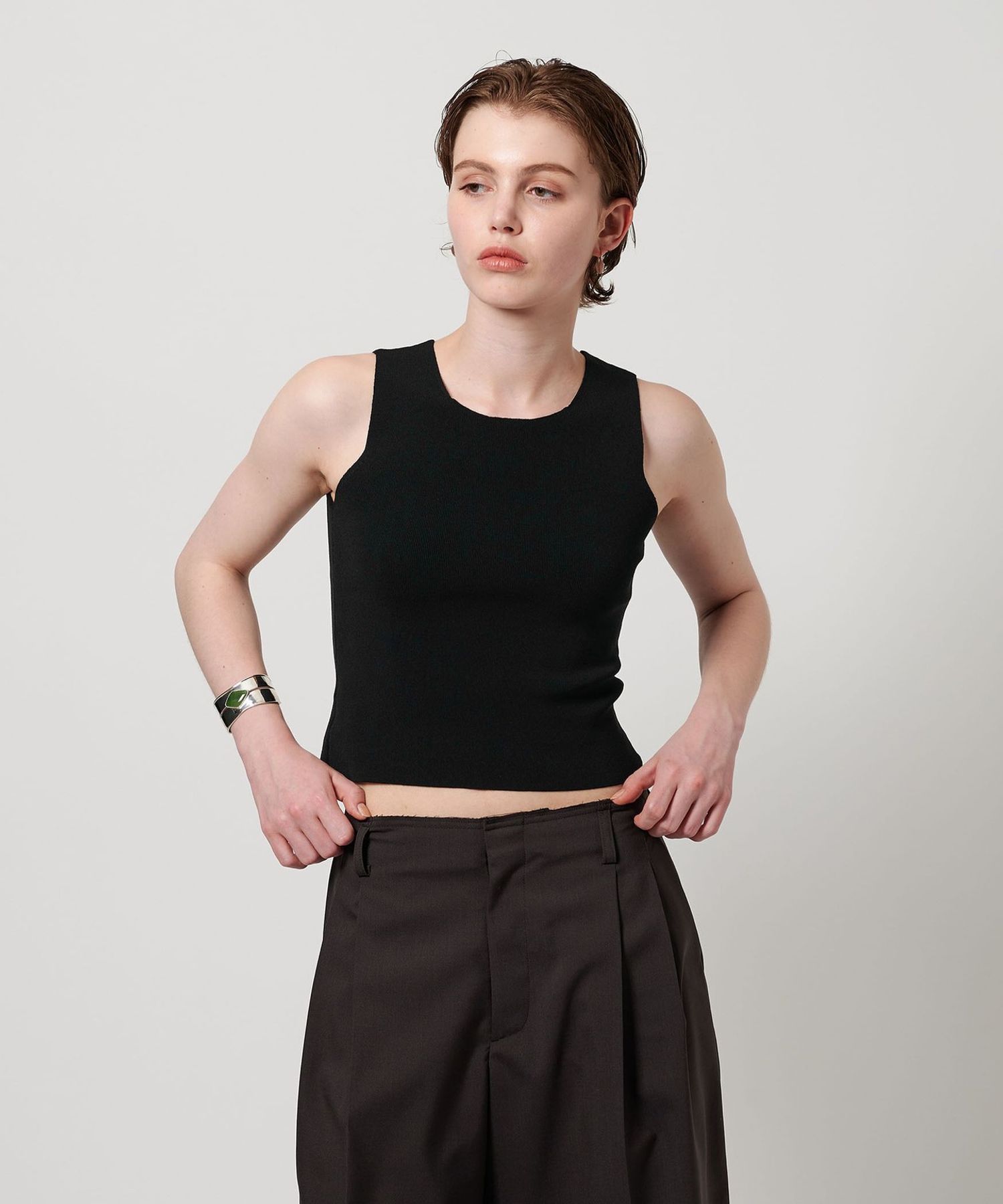 トップス H BEAUTY&YOUTH H＞TC ニットタンクトップ