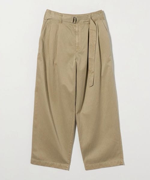 BEAUTY&YOUTH キュプラブレンド ベルテッド パンツ　新品未使用 セール】キュプラブレンド ベルテッド パンツ（その他パンツ