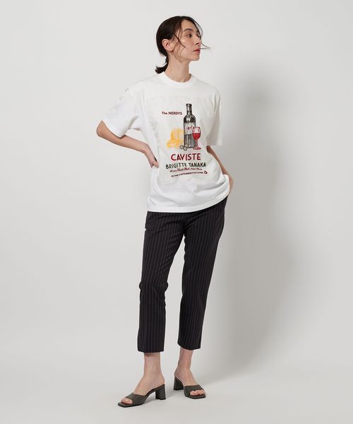 「別注」「THE NERDYS×BRIGITTE TANAKA」ロングスリーブ THE NERDYS×BRIGITTE TANAKA＞ロングスリーブ Tシャツ