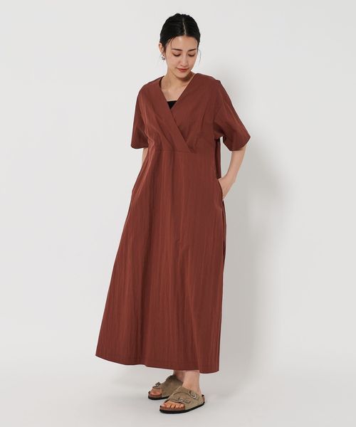 カシュクール ショートスリーブ ワンピース