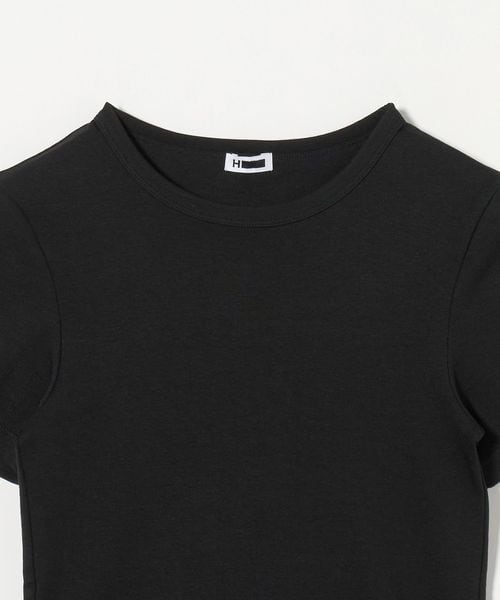 H beauty &youth コットンレーヨンフライスTシャツ H＞コットンレーヨン フライス Tシャツ